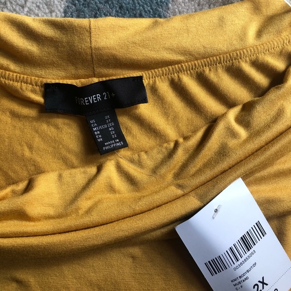 NWT-FOREVER 21 PLUS off the shoulder bodysuit - Picture 5 of 8